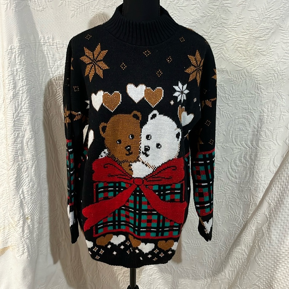 Vintage Dana Scott‎ bear sweater, size small, NWT